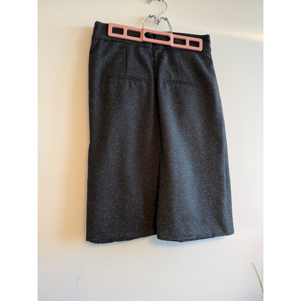 Robert Rodriguez Charcoal Grey Wool Silk Blend Draped Ruched Wrap Skirt Size 6 - Picture 3 of 8